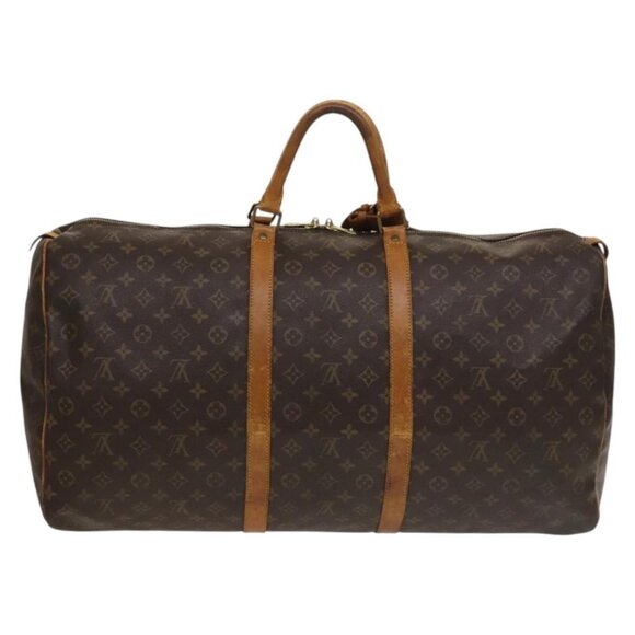 LOUIS VUITTON Monogram Keepall 60 Boston Bag LV Auth - Picture 3 of 16